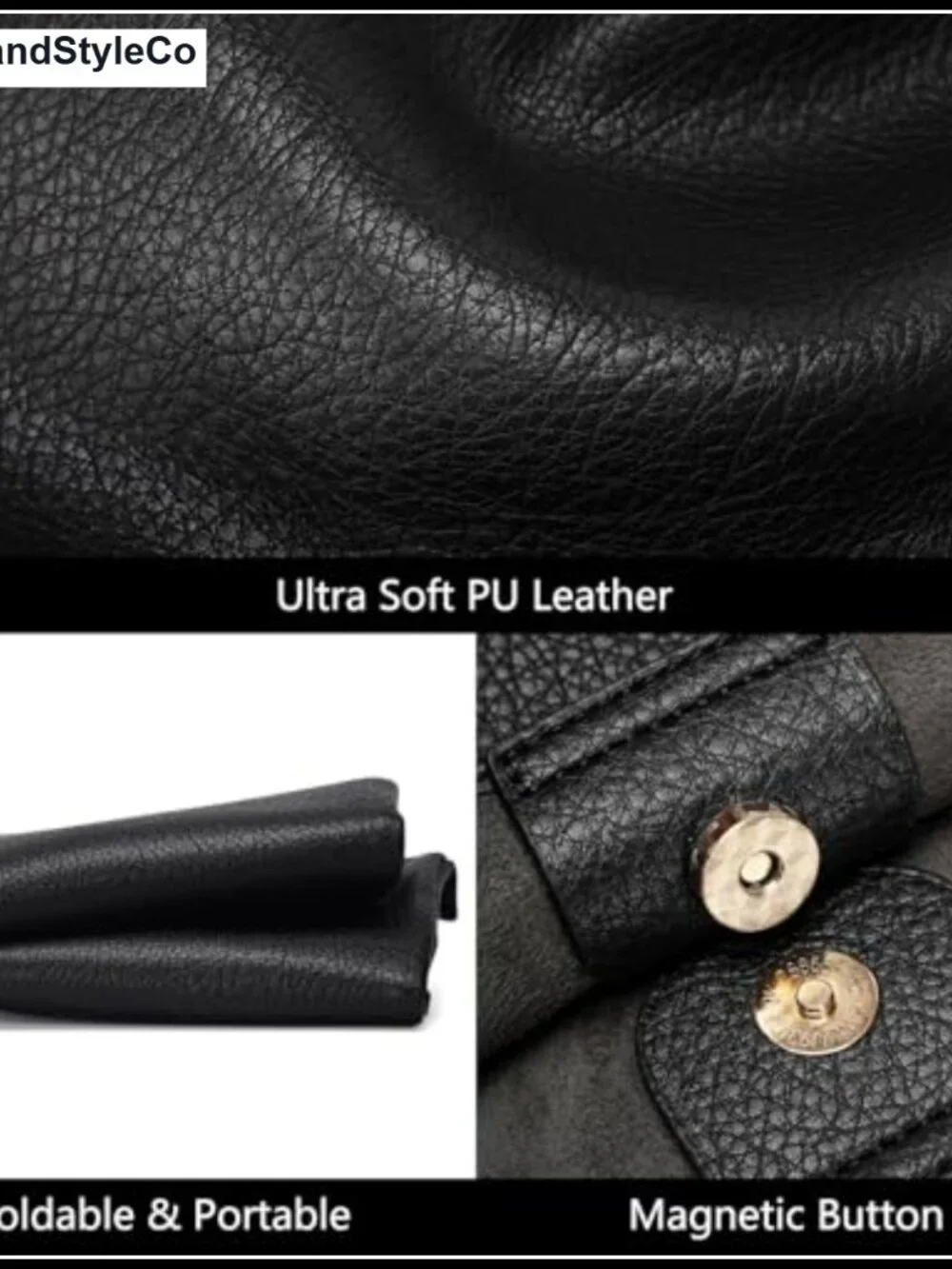 Slouchy Faux Leather Hobo Shoulder Bag Vegan Leather Tote Purse for Work